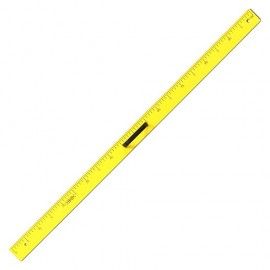 image Regle Plate Magnetique De Tableau 100 Cm - Jaune