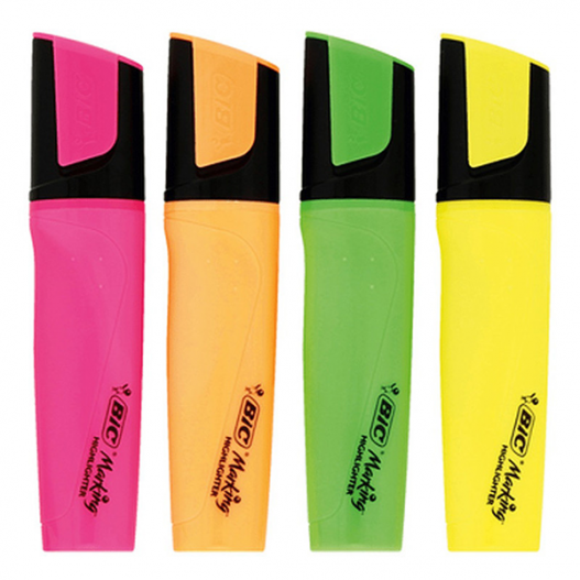 image Surligneur Highlighter Flat Bic