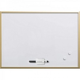 image Tableau Blanc Magnétique Cadre Mdf 80X60 Ts86C - 2X3