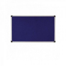 image Tableau D'affichage Tissu Bleu Cadre Aluminium 90X60